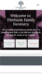 Mobile Screenshot of elmhurstfamilydentistry.com