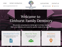 Tablet Screenshot of elmhurstfamilydentistry.com